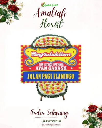 Bunga Papan Congratulation di Kemiri Muka